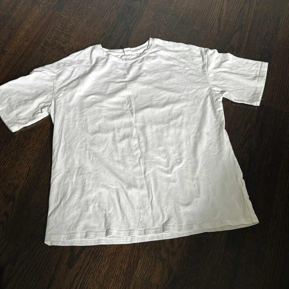 SHEIN Tween Girl Casual Short Sleeve Slogan Pattern T-Shirt Size 11-12y